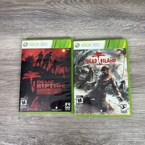 Xbox 360 Dead Island And Dead Island Riptide Special Edition 2‎ Game Lot